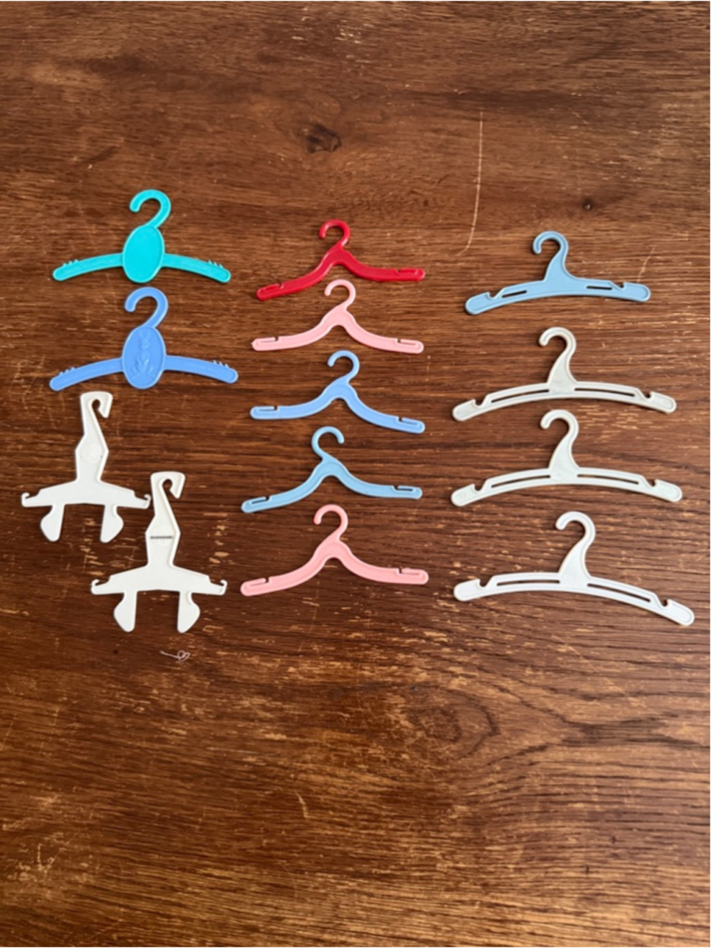 Vintage Barbie Doll Hanger Lot Whitman Tammy Clone Doll Clothes Hangers 13 Pc